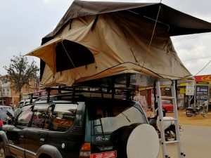 Toyota Land Cruiser TX with Rooftop Tent Car Rental Uganda