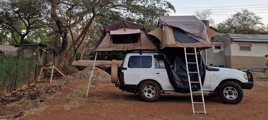 land-cruiser-gx-car-rental-uganda-with-two-rooftop-tents - Car Rental & Camping Gear in Uganda - Best 4x4 self drive Cars for Camping in Uganda